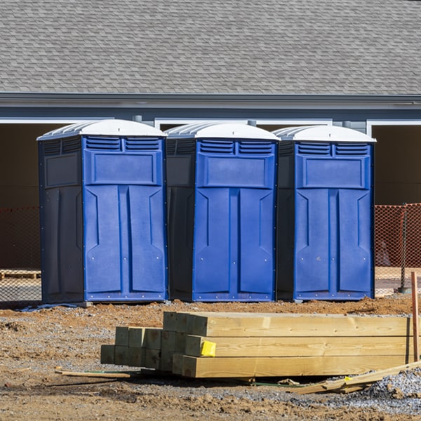 do you offer hand sanitizer dispensers inside the porta potties in Cushing